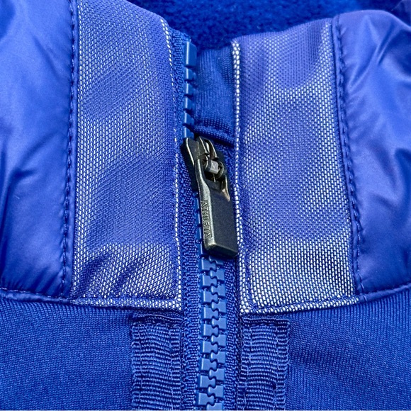Athleta Rock Springs Quilted Vest Royal Blue Zip Ip Pockets Mock Neck Size S - Picture 5 of 7